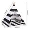 Black & white Tent Indian Teepee Playhouse Foldable Kids Play Tent